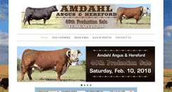 Desktop Screenshot of amdahlangus.com
